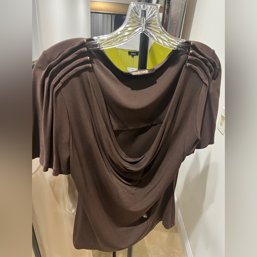 Roberto Cavalli Brown Top
